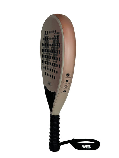 מחבט פאדל מקצועי MEL LUNA Rose Cream Elite- 18K carbon