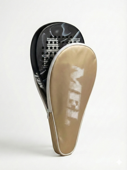 מחבט פאדל מקצועי MEL VORTEX Black Pro Edition - 18K Carbon