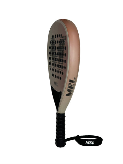 מחבט פאדל מקצועי MEL LUNA Rose Cream Elite- 18K carbon