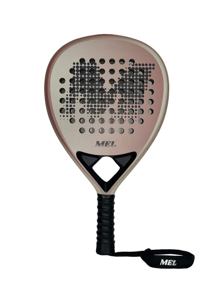 מחבט פאדל מקצועי MEL LUNA Rose Cream Elite- 18K carbon
