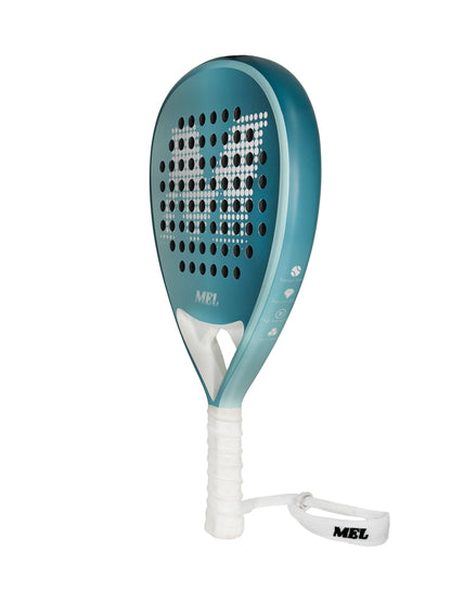 מחבט פאדל מקצועי MEL AURA Sky Blue Tour- 18K carbon