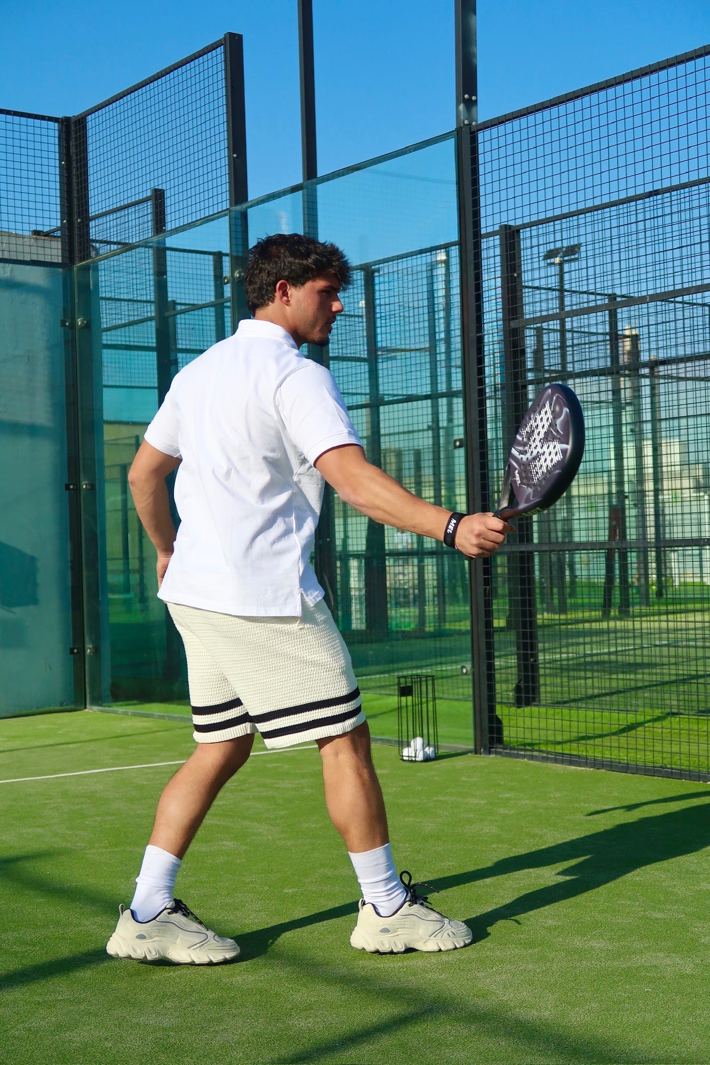 מחבט פאדל מקצועי MEL VORTEX Black Pro Edition - 18K Carbon