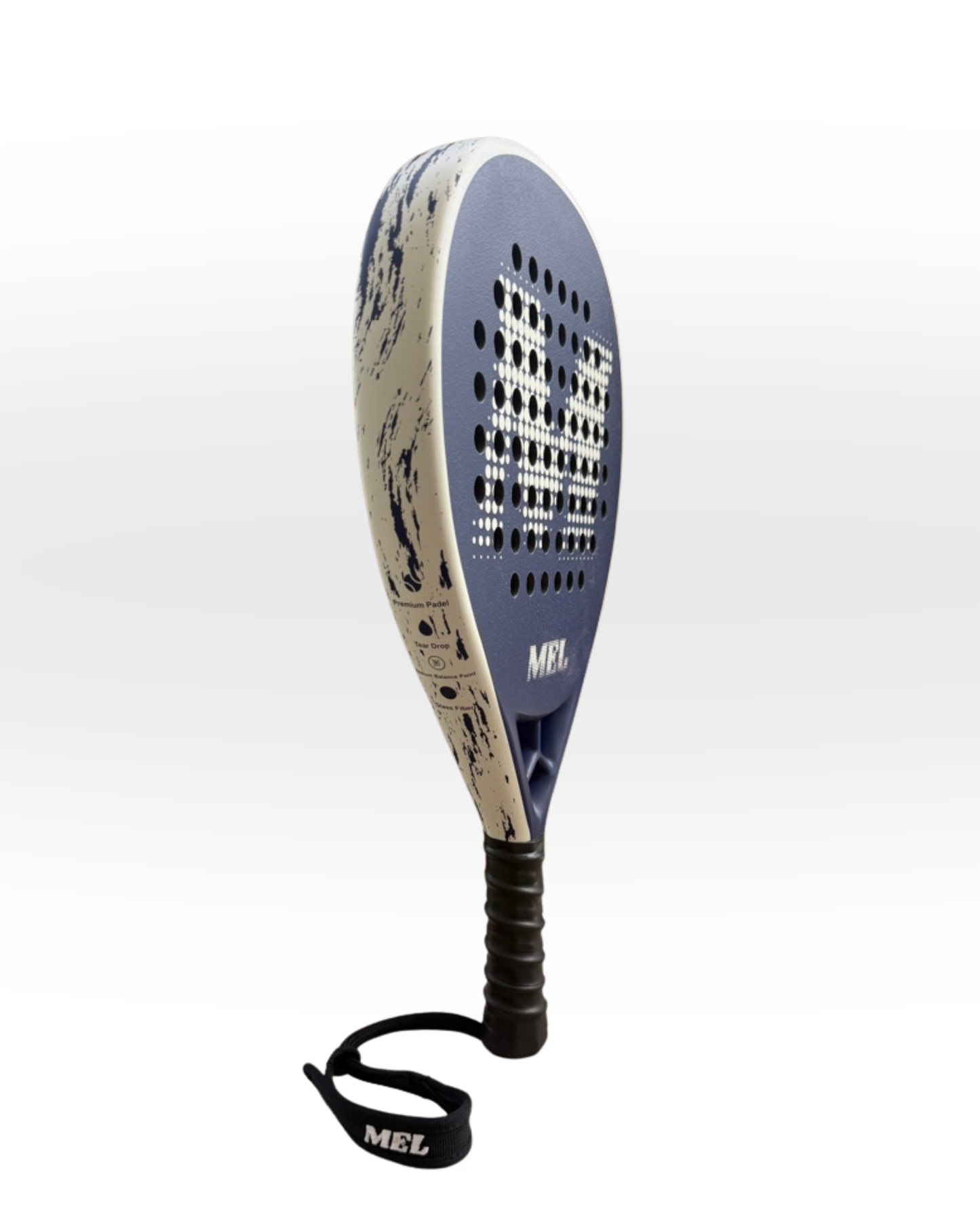מחבט פאדל מקצועי MEL WAVE Blue Flex Series - Full Fiberglass