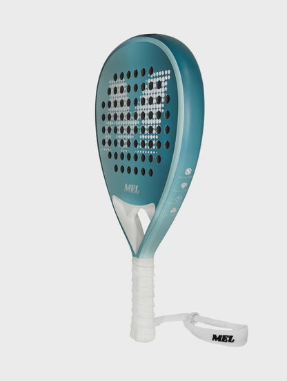 מחבט פאדל מקצועי MEL AURA Sky Blue Tour- 18K carbon